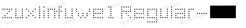 zuxlinfuwe1 Regular字体转换